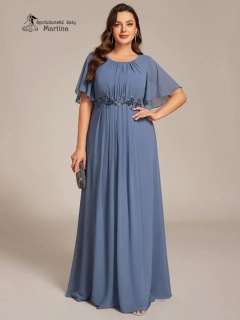 XXL staromodré dlouhé šaty pro svatebního hosta, svědkyni, maminku svatby "Rosalinda"