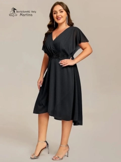 Černé plus size koktejlky "Napoli"