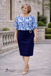 Tmavě modré společenské šaty "Costa"