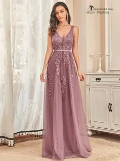 Boho šaty "Thelma" - starorůžové - vel. 38