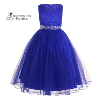 Dívčí šaty "Dianka" 2-16 let - královsky modré