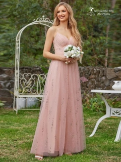 Světle růžové šaty pro družičku či svatebčanku "Noemi"